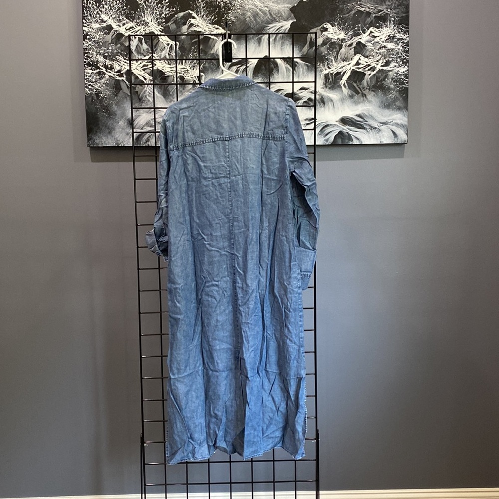 Wash Lab Chambray Shirtdress - Picture 6 of 10